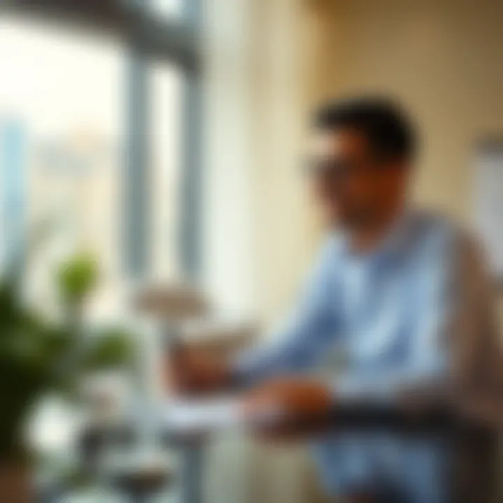 Happy tenant signing a rental agreement