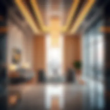 Interior design features of Ajman One Tower