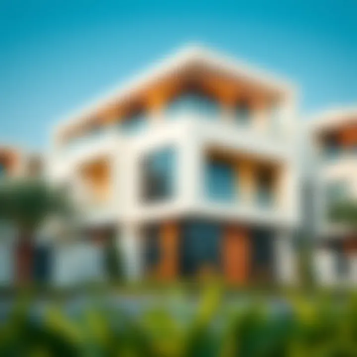 Exterior view of Al Jaddaf Star Residence showcasing its modern architecture