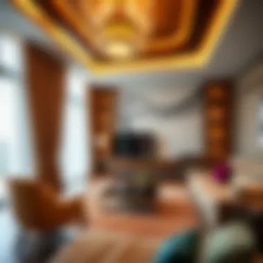 Interior design of a unit in Al Jaddaf Star Residence highlighting elegance