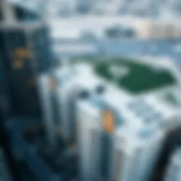 Aerial view showcasing the architecture of Al Khail Heights