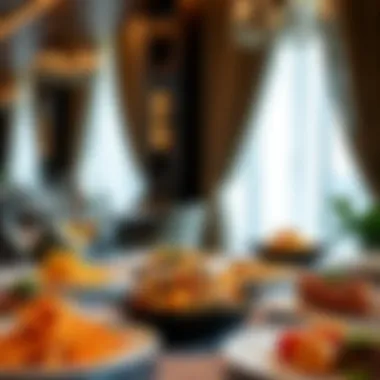 Signature Dishes of Al Safadi An elegantly arranged table featuring a selection of Al Safadi's signature dishes.