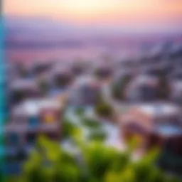 Scenic view of Al Shaab Village showcasing community layout