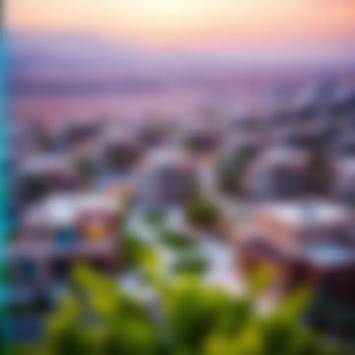 Scenic view of Al Shaab Village showcasing community layout