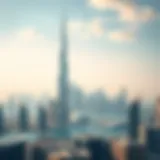 Aerial view of Dubai skyline showcasing modern architecture