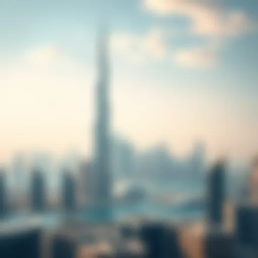 Aerial view of Dubai skyline showcasing modern architecture