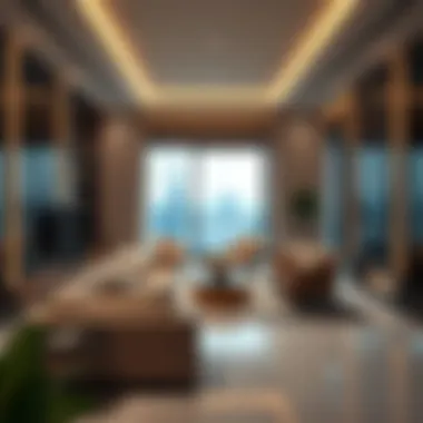 Luxury Apartment Interiors A luxurious apartment interior representing high-end properties