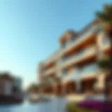 Stunning architectural view of the Beirut project in Dubai Hills