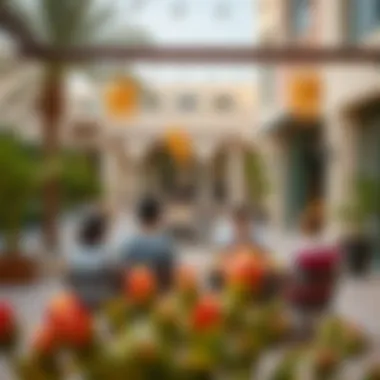 Vibrant community spaces within the Beirut project in Dubai Hills