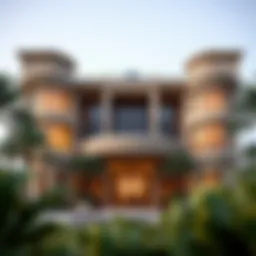 Exterior view of Binghatti Phantom showcasing its unique architectural design
