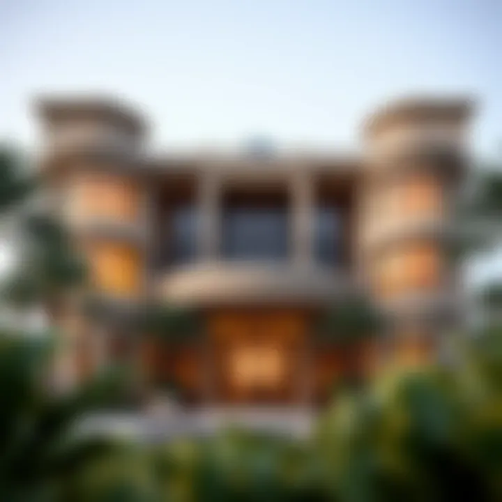 Exterior view of Binghatti Phantom showcasing its unique architectural design