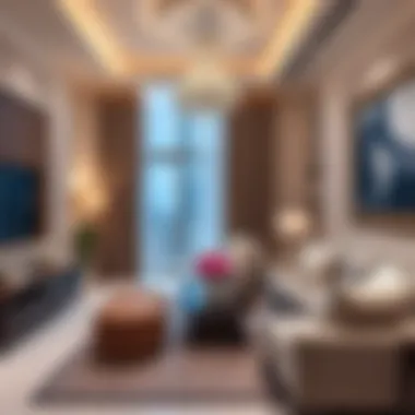 Luxurious interior of an apartment in Burj Khalifa