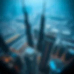 Stunning aerial view of Burj Khalifa Residences showcasing modern architecture