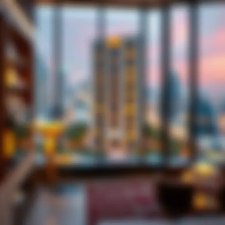 Infographic illustrating financial aspects of hotel investments in Dubai