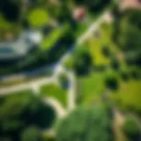 Aerial view of Central Park Meraas showcasing lush greenery