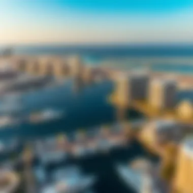 Aerial view of Choithrams Marina showcasing modern architecture