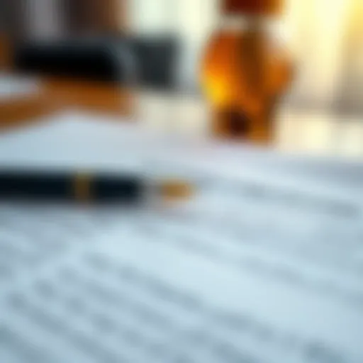 A close-up of an employment contract with a pen placed on it, signifying review and analysis.
