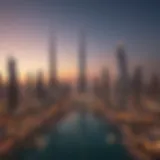 A stunning view of Deca properties in Dubai