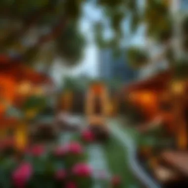 Vibrant Community Garden at Deema Residence Lush communal garden area promoting a vibrant community atmosphere