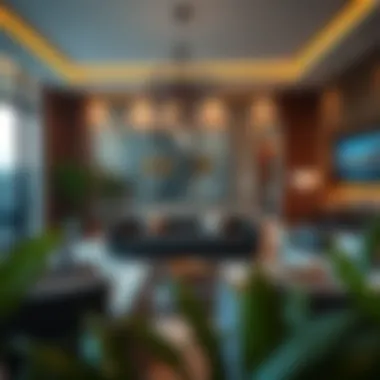 Elegant living space featuring contemporary interiors in Deema Residence