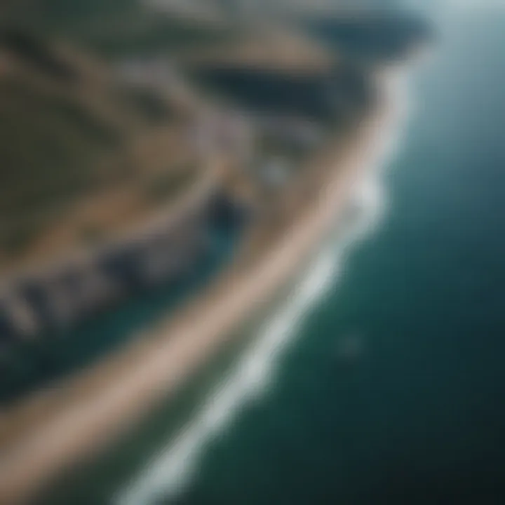 Aerial view of the Eastern Crimea coastline showcasing its stunning landscape.