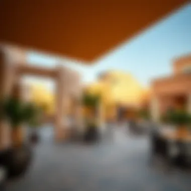 The vibrant community spaces within Al Ameera Village.