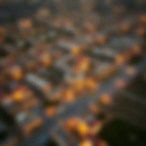 Aerial view of Al Heerah suburb showcasing residential areas