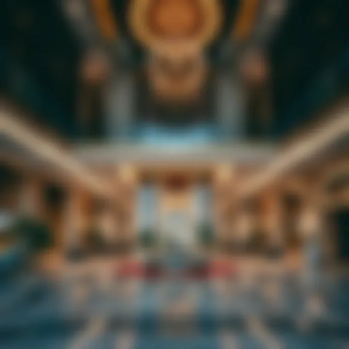 Interior lobby of Al Kubra Tower showcasing luxurious design elements