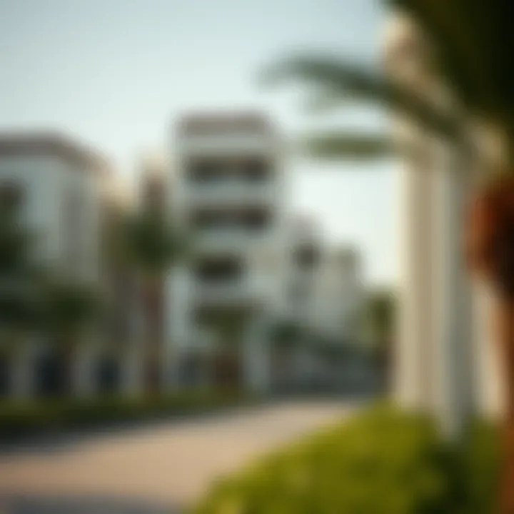 Modern residential buildings in Al Qusais