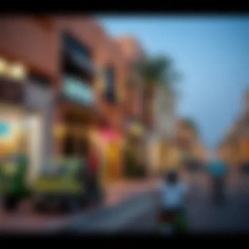 Vibrant streets of Al Qusais showcasing local culture