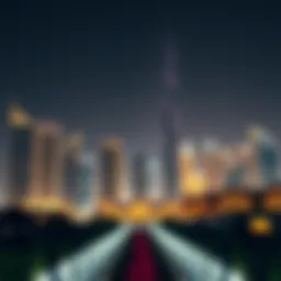 Dynamic skyline of Dubai showcasing luxury properties