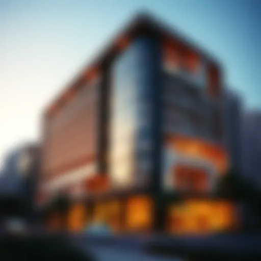 The stunning facade of الاتحاد بلازا showcasing modern architecture