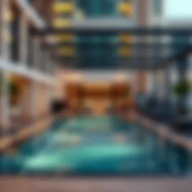 Overview of amenities available at Barceló Residences including pool and gym