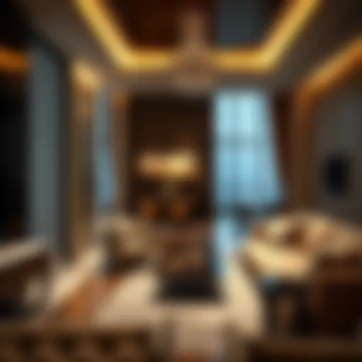 Elegant interior design of a luxurious apartment in Barceló Residences