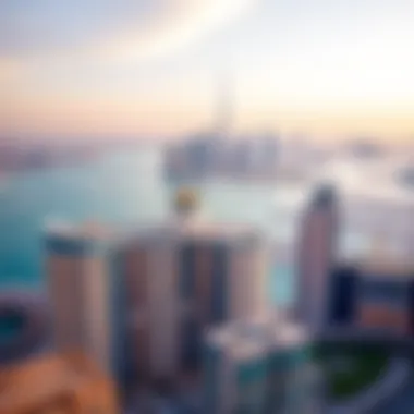 Scenic view of Dubai Marina surrounding Barceló Residences