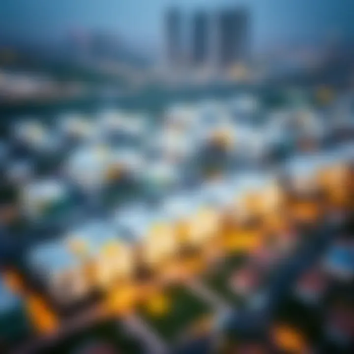 Aerial view of Boulevard Heights showcasing modern architecture