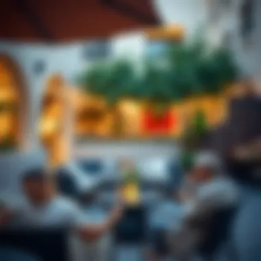 Community Vibe in Karama An inviting outdoor space reflecting the community vibe of Karama