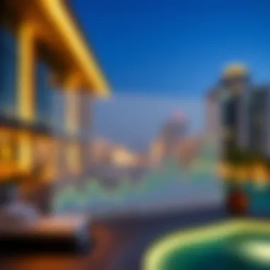 A chart illustrating recent trends in Dubai real estate prices