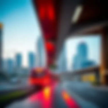 Real estate developments near a Dubai Red Line Metro station