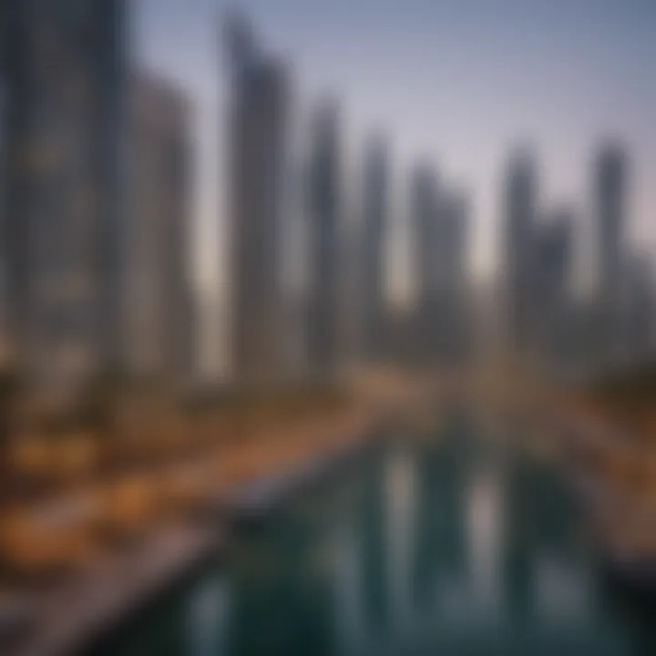 Dubai Marina showcasing modern residential towers