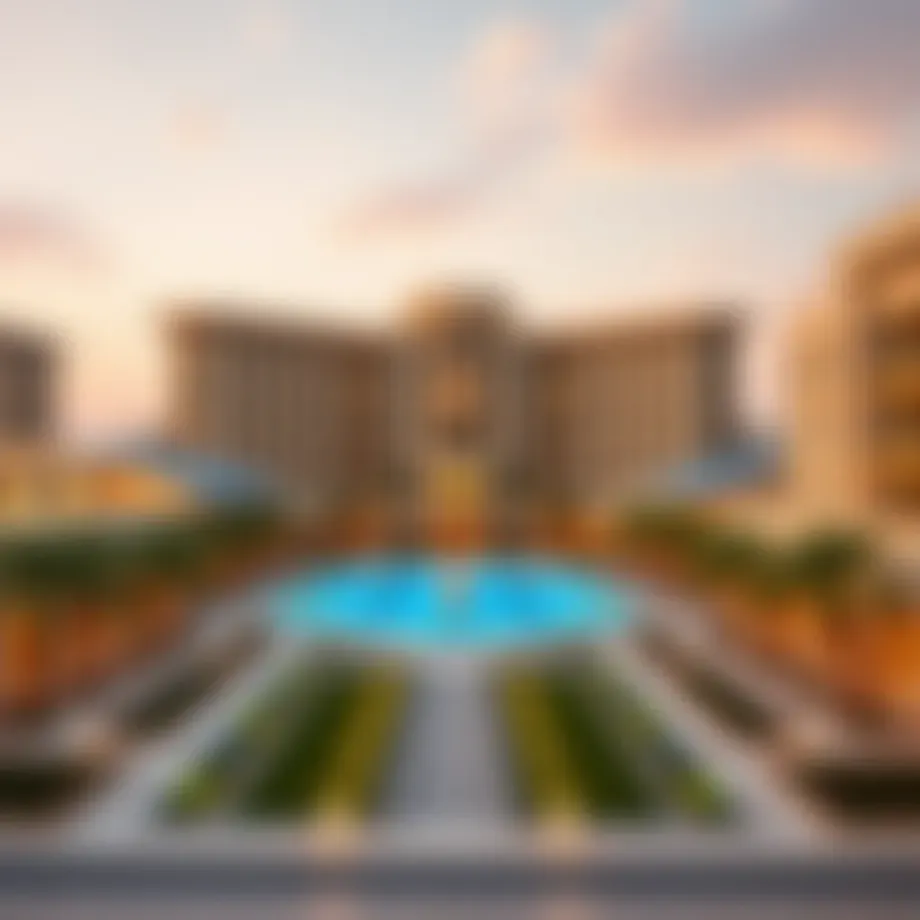 Stunning architectural view of FalconCity