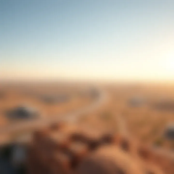 Panoramic view of FalconCity landscape