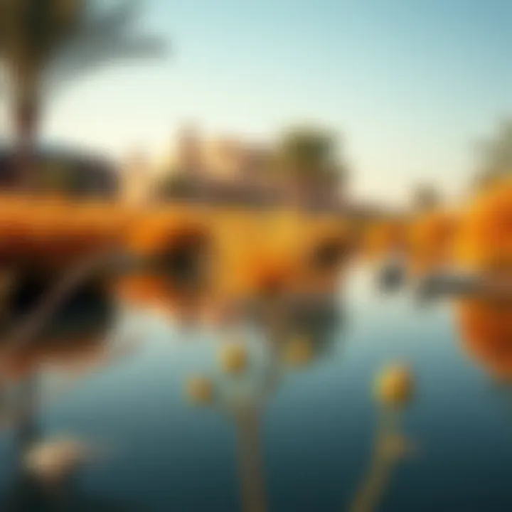Ecological features of Flamingo Lake with local flora