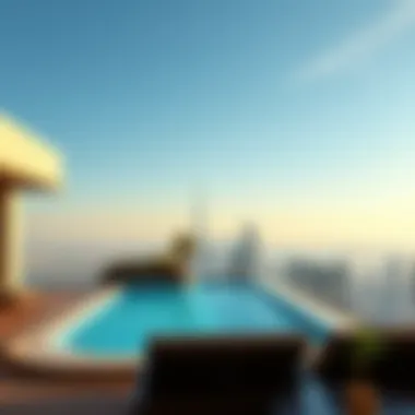 Luxury Suite with Private Pool in Dubai Luxury hotel suite with a private pool overlooking the skyline