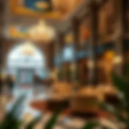 Luxurious hotel lobby in Qusais