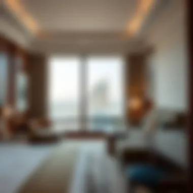 Modern guest room with city view in a Qusais hotel