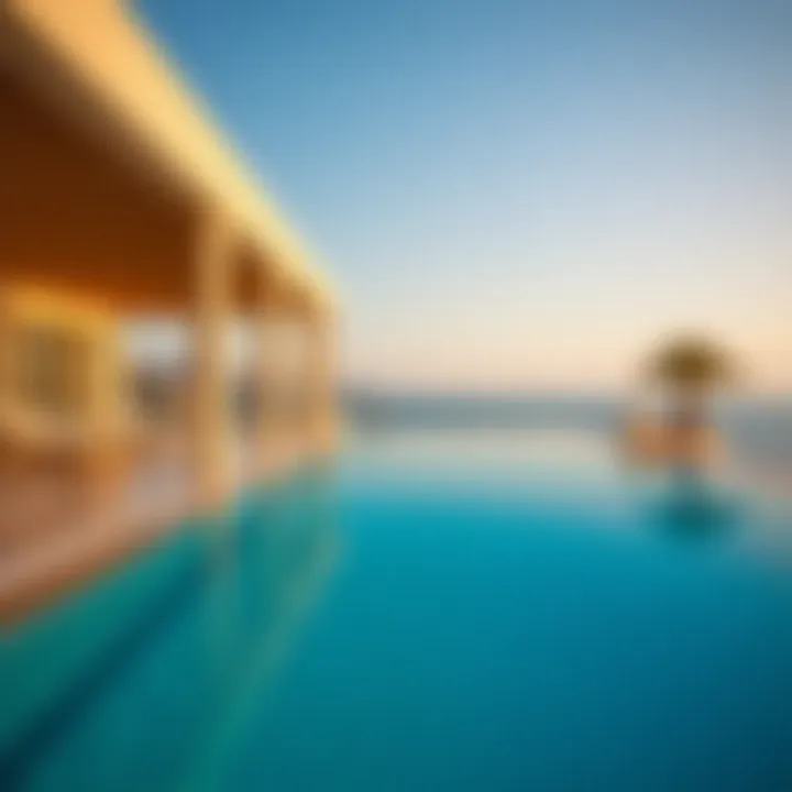 Swimming pool with a view in a Qusais hotel