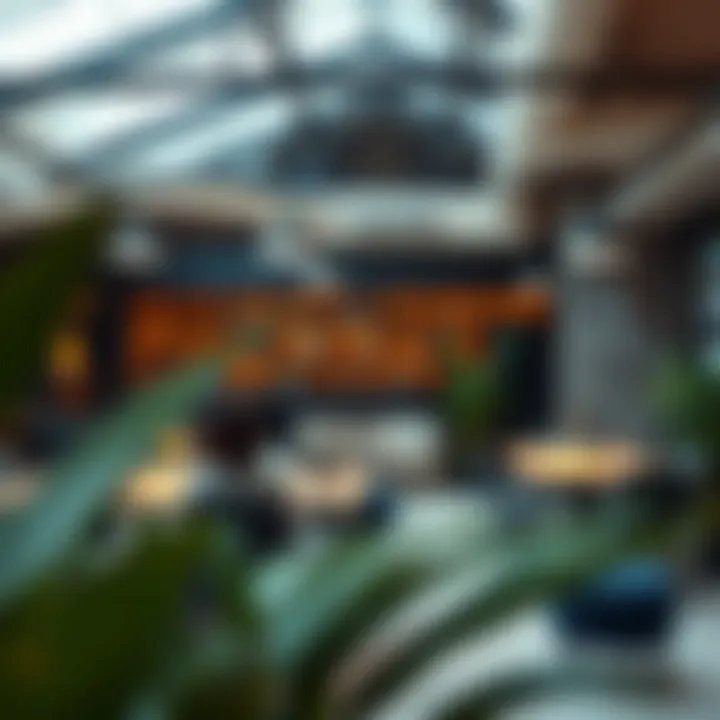 Trendy workspace highlighting collaboration and creativity