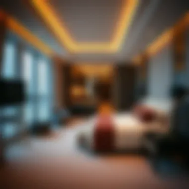 Luxurious suite interior showcasing elegant design and comfort