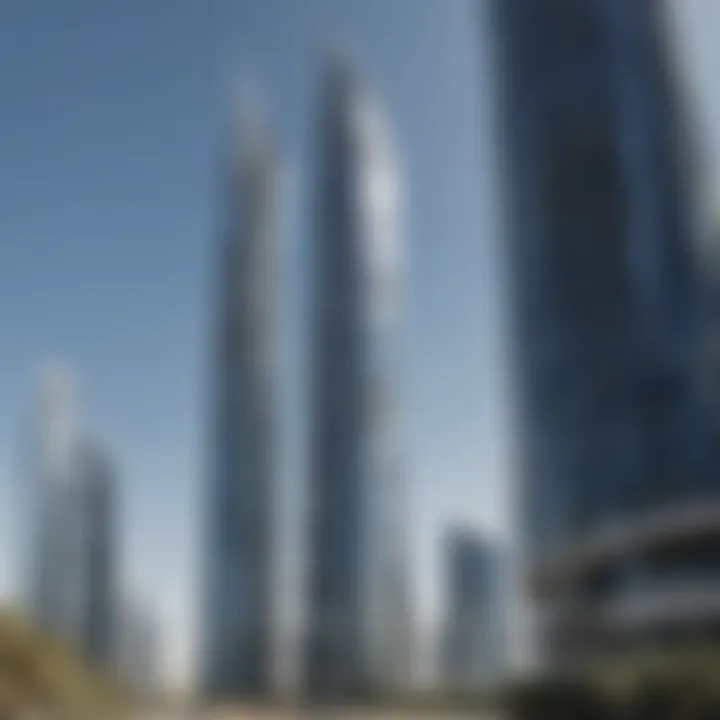 Stunning view of JLT Tower showcasing its modern architecture